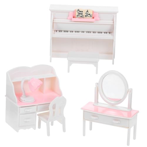 TOYANDONA 1 Satz Simuliertes Klavier -Schreibtischmodell Miniatur-Einrichtungsgegenstände Mini House Accessory realistisches Miniaturspielzeug zarte Mini-Hausdekoration Mini - Plastik von TOYANDONA
