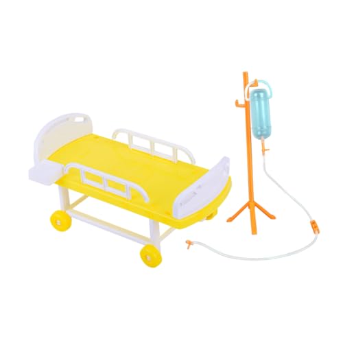 TOYANDONA 1 Satz Simuliertes Medizinisches Bett Puppenbett Miniaturen Junge Babyspielzeug Für Kinderspielzeug Schlag Bettzubehör Babyflasche Rollenspiele Für Spielzeugbett Plastik TOYANDONA 1 Satz Simuliertes Medizinisches Bett Puppenbett Miniaturen Junge Babyspielzeug Für Kinderspielzeug Schlag Bettzubehör Babyflasche Rollenspiele Für Spielzeugbett Plastik von TOYANDONA