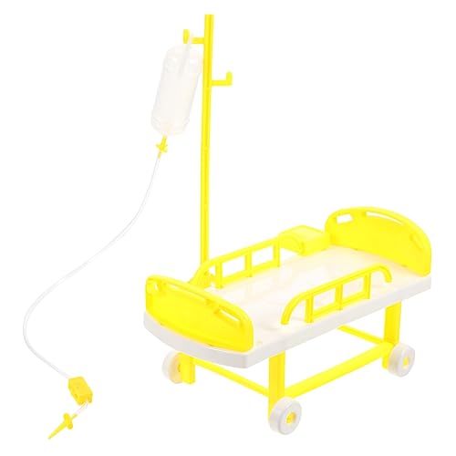 TOYANDONA 1 Satz Simuliertes Medizinisches Bett Spielzeugbett Bettzubehör Miniaturmöbel Imitation Eines Krankenhausbettspielzeugs Sie Babyflaschen Für Puppen Blocker Plastik TOYANDONA 1 Satz Simuliertes Medizinisches Bett Spielzeugbett Bettzubehör Miniaturmöbel Imitation Eines Krankenhausbettspielzeugs Sie Babyflaschen Für Puppen Blocker Plastik von TOYANDONA