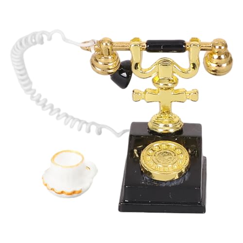 TOYANDONA Retro Mini Telefon Tasse Set Miniatur Telefon Tasse Figur für Puppenhaus Vintage Telefon Modell TOYANDONA Retro Mini Telefon Tasse Set Miniatur Telefon Tasse Figur für Puppenhaus Vintage Telefon Modell von TOYANDONA