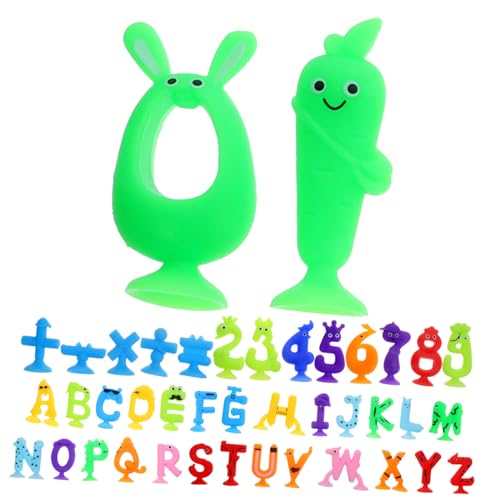 TOYANDONA 1 Satz Spaß Beim Brieflutschen Lernspielzeug Badebuchstaben Familienspiel Für Alphabet-Buchstaben- Alphabet-rechtschreibspiel Bildungsspielzeug von TOYANDONA