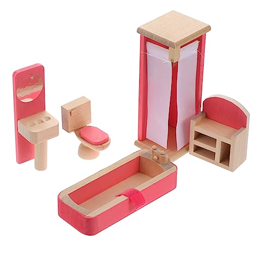 TOYANDONA 1 Satz Spielhaus kinderzimmer zubehör playmobilhauser Kinderparty weihnachstsgeschenk badzimmermöbel Toy Möbelschmuck Puppenhausmöbel aus Holz Lustige Dekore hölzern Rosa TOYANDONA 1 Satz Spielhaus kinderzimmer zubehör playmobilhauser Kinderparty weihnachstsgeschenk badzimmermöbel Toy Möbelschmuck Puppenhausmöbel aus Holz Lustige Dekore hölzern Rosa von TOYANDONA