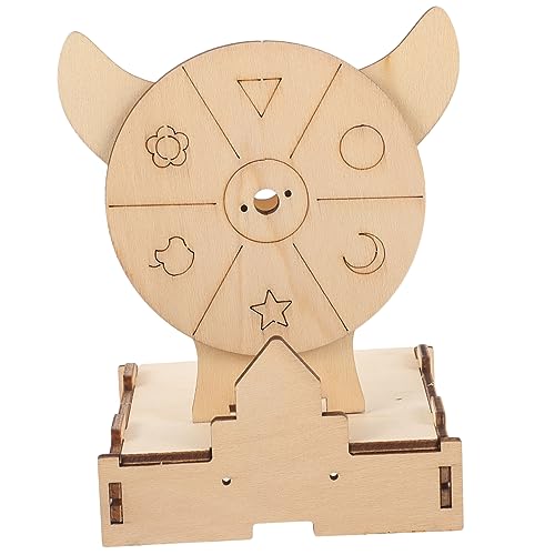TOYANDONA 1 Satz Spielpreisrad Drehscheibe Fahren Verlosen Spinnen Vorderrad Walker Fahrzeug Lenkung Schwenken Rad Farbkreis Lenkrollen Farbräder Für Den Künstler Holz von TOYANDONA