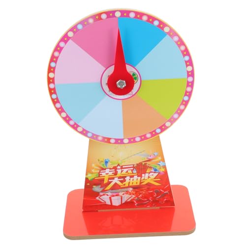 TOYANDONA 1 Satz Spinnrad Tisch-Roulette-Rad Tisch-preisrad Rad Für Rad Mit Ständer Geheimnisvolles Rad Preisrad-Spiel Lenkrollen Zappeln Würfelturm Tischspiel Spinnen PVC von TOYANDONA