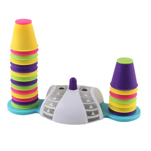 TOYANDONA Frühlerntoys Kleinkind Spielzeug Satz Stapelbecher Spielzeug für Babys Pädagogisches Lernspielzeug Farb und Formspiel Interaktive Eltern Kind Aktivität von TOYANDONA
