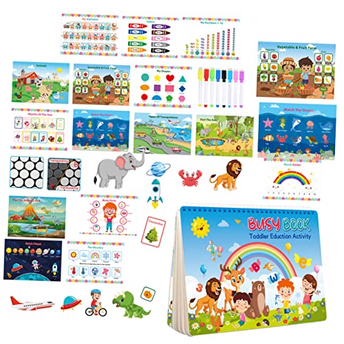 TOYANDONA 1 Satz Stickerbücher aus Papier kinderbeschäftigung bastelset DIY Stickerbuch Pädagogisches pädagogisches Stickerbuch Buch mit Aufklebern für Kinderszenen von TOYANDONA