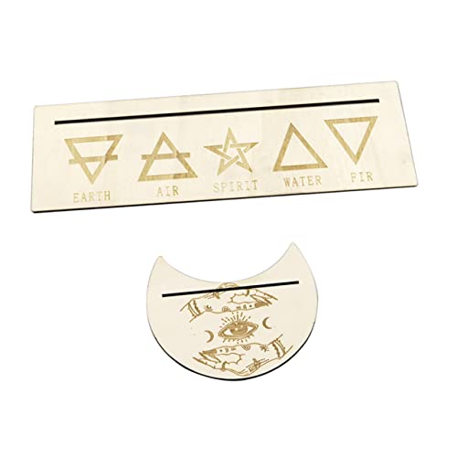 TOYANDONA 1 Satz Tarotkartenhalter Ändern Ornament-präsentationsständer Anzeige Spiel Mondphasen-Tarot-ständer Anfänger Weissagungswerkzeug Tarot-Deck-ausstellungsständer Decks Von Leer Holz von TOYANDONA
