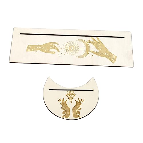 TOYANDONA 1 Satz Tarotkartenhalter Tarot-kartenständer Spiel Jersey Schmuck Inhaber Steht Decks Aufkleber Altarständer Werkzeug Platte Dowsing Tarotkarten-altarstation Geldbörse Holz TOYANDONA 1 Satz Tarotkartenhalter Tarot-kartenständer Spiel Jersey Schmuck Inhaber Steht Decks Aufkleber Altarständer Werkzeug Platte Dowsing Tarotkarten-altarstation Geldbörse Holz von TOYANDONA