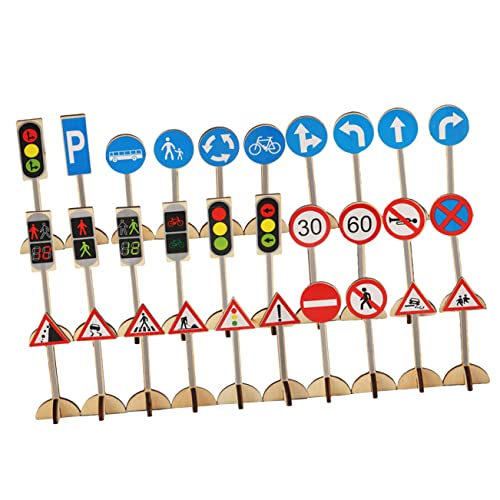 TOYANDONA 1 Satz Teiliges Holz Verkehrszeichen für Lernspielzeug zur Verkehrserziehung mit Realistischen Modellen für Sicheres und Eltern Junge Mädchen Interaktion TOYANDONA 1 Satz Teiliges Holz Verkehrszeichen für Lernspielzeug zur Verkehrserziehung mit Realistischen Modellen für Sicheres und Eltern Junge Mädchen Interaktion von TOYANDONA