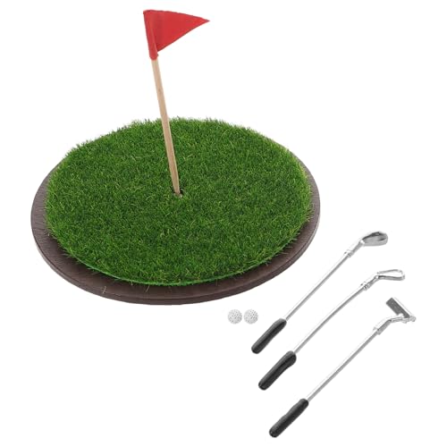 TOYANDONA Miniatur Golfset für Puppenhaus Golfzubehör mit Schläger und Rasen Pädagogisches Spielzeug für Kinder und Sammler TOYANDONA Miniatur Golfset für Puppenhaus Golfzubehör mit Schläger und Rasen Pädagogisches Spielzeug für Kinder und Sammler von TOYANDONA