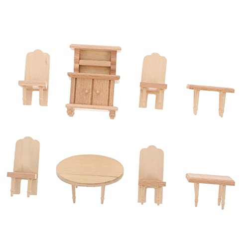 TOYANDONA 1 Satz Teiliges Puppenhaus Möbelset Miniatur Tisch und Stühle für Esszimmer Puppenzubehör für Rollenspiele und Fotodekoration Schrank mit Stauraum TOYANDONA 1 Satz Teiliges Puppenhaus Möbelset Miniatur Tisch und Stühle für Esszimmer Puppenzubehör für Rollenspiele und Fotodekoration Schrank mit Stauraum von TOYANDONA