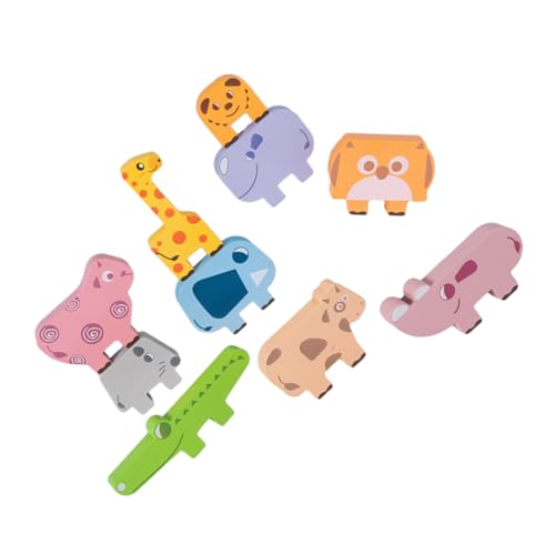 TOYANDONA 1 Satz Tiere-Jackpot magnetische Fliesen magnetische Blöcke guter Motor Rätsel babytragetuch Toys babybrause Balance-Stapelblock Stapelblöcke balancieren hölzern von TOYANDONA