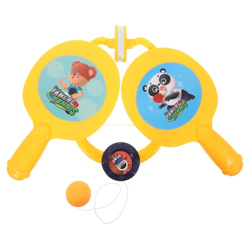 TOYANDONA 1 Satz Tischtennis Badminton Fidget tischtennistraining interaktives Indoor- für Tischtennis-Trainingszubehör Plastik Yellow TOYANDONA 1 Satz Tischtennis Badminton Fidget tischtennistraining interaktives Indoor- für Tischtennis-Trainingszubehör Plastik Yellow von TOYANDONA