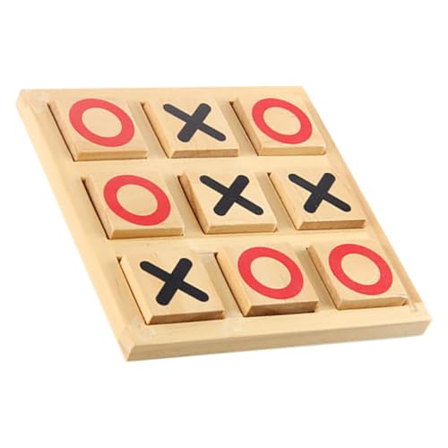 TOYANDONA Würfel Holzspiel Logoplay Holzspiele 1 Set Toe Spiel Family Board Game Interaktives Strategiespiel Für Und Erwachsene Fördert Logisches Denken Und Familienspaß Perfekt Für Den Tischgebrauch von TOYANDONA