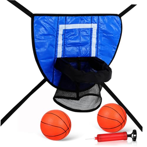TOYANDONA 1 Satz Trampolin Basketball mit Pumpe und Bällen Hochwertige Basketball Anlage für und Teamspiel Einfache Montage Robust für Drinnen und Draußen von TOYANDONA