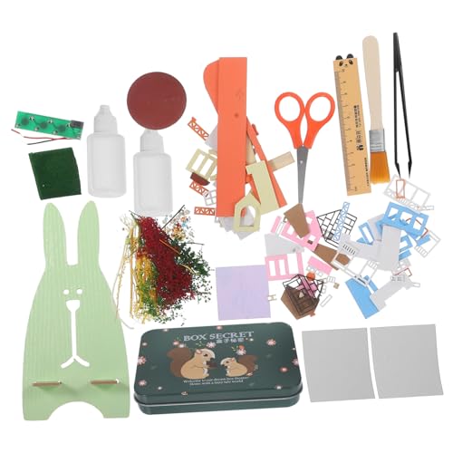 TOYANDONA 1 Satz Traumstadt DIY House Miniature Creative Set holzpuzzles schönebescherung DIY Miniaturhaus Decor DIY-Montagespielzeug Miniatur-Puppenhaus-Ornament Puppenhaus- Acryl von TOYANDONA
