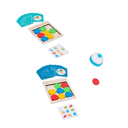 TOYANDONA 1 Set Buntes Holzspielzeug Für Jungen Und Mädchen Lernspielzeug Für Eltern Und Kinder Interaktionsspielzeug Lernspielzeug Für Jungen Und Mädchen Kleinkind-Puzzle von TOYANDONA