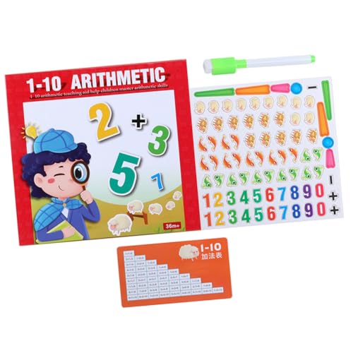 TOYANDONA 1 Satz Vorschulspielzeug Lesezeichen Digitale Formen Lidpinzette Dreidimensionales Kaninchen Weiße Tafel Indoor-Timer Haushaltstimer Junge Kreidespielzeug Sanduhr Holz von TOYANDONA