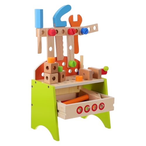 TOYANDONA 1 Satz Werkzeugtisch werkzeugkoffer Werkzeugkasten Handwerkszeug Set simulierter Werkzeugtisch interessantes Kinderspielzeug Holz TOYANDONA 1 Satz Werkzeugtisch werkzeugkoffer Werkzeugkasten Handwerkszeug Set simulierter Werkzeugtisch interessantes Kinderspielzeug Holz von TOYANDONA