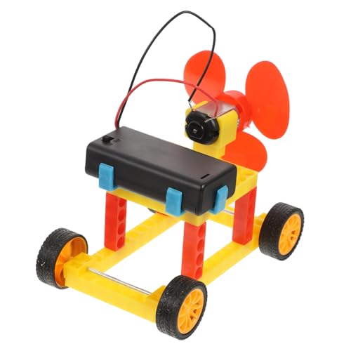 TOYANDONA 1 Satz Windmühle DIY-stammprojekte Wissenschaftliches Lernspielzeug Naturwissenschaftliches Lernset DIY Windkraft Auto Modell Kinderstammspielzeug Kunststoff von TOYANDONA