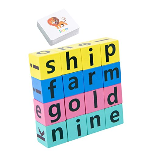 TOYANDONA Pädagogisches Kinderspielzeug Buchstabenpuzzle Für Kleinkinder Lernkarte Für Kinder Alphabet-erkennungsspielzeug Rechtschreibspiele Für Kinder von TOYANDONA