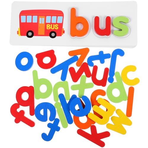 TOYANDONA 1 Satz Wortbuchstabierspielzeug Puzzle kinderpuzzle Kindergarten Toys englisch für Fun Toy Buchstabenblock für Buchstabenblock Lernen Holz TOYANDONA 1 Satz Wortbuchstabierspielzeug Puzzle kinderpuzzle Kindergarten Toys englisch für Fun Toy Buchstabenblock für Buchstabenblock Lernen Holz von TOYANDONA