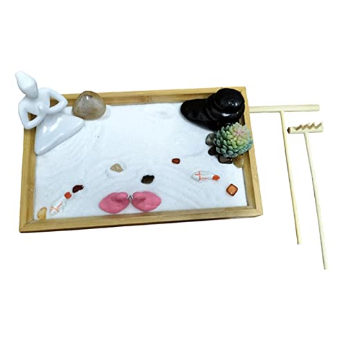 TOYANDONA Artware Decor Zen-Garten Für Schreibtisch Landschaft Desktop Sand Box Verzierungen Für Meditation TOYANDONA Artware Decor Zen-Garten Für Schreibtisch Landschaft Desktop Sand Box Verzierungen Für Meditation von TOYANDONA