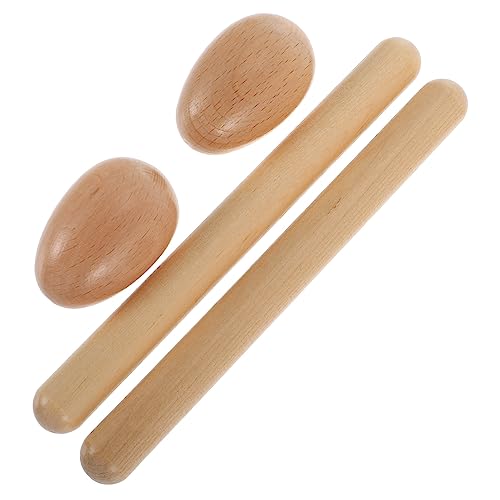 TOYANDONA 1 Satz Zubehör Für Schlaginstrumente Musikinstrumente Für Kleinkinder Kleinkinderinstrumente Für Schlaginstrumente Rhythmus-Sticks Eierbecher Musikinstrumente Holz von TOYANDONA