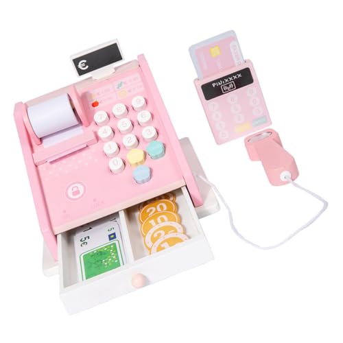 TOYANDONA 1 Satz auschecken Kasse Simulation Supermarktspielzeug Mehrzweckspielzeug für Kassierer für registrieren Kinderspielzeug Holz Rosa TOYANDONA 1 Satz auschecken Kasse Simulation Supermarktspielzeug Mehrzweckspielzeug für Kassierer für registrieren Kinderspielzeug Holz Rosa von TOYANDONA