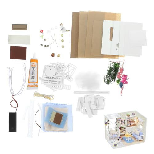 TOYANDONA 1 Satz bevorzugen Häuser Erwachsene Bausatz Miniatur Puzzle bauspielzeug konstruktionsspielzeug Construction Toys zusammenbauen simuliertes Hausspielzeug hölzern von TOYANDONA