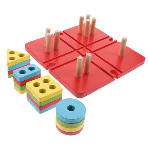 TOYANDONA Formsortierspielzeug - Geometrische Bausteine - Spielzeug - Sortierspiel Aus Holz - Spielzeug Für Kinder TOYANDONA Formsortierspielzeug - Geometrische Bausteine - Spielzeug - Sortierspiel Aus Holz - Spielzeug Für Kinder von TOYANDONA