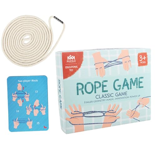 TOYANDONA 1 Satz geflochtenes Seil Thread-Finger-Spiel Seil Fingerspielzeug Fingerseilspiel kinderparty mitgebsel dexte Seil für kooperative Spiele Kreatives Hanfseil Beige TOYANDONA 1 Satz geflochtenes Seil Thread-Finger-Spiel Seil Fingerspielzeug Fingerseilspiel kinderparty mitgebsel dexte Seil für kooperative Spiele Kreatives Hanfseil Beige von TOYANDONA