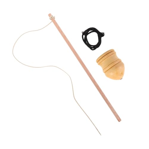 TOYANDONA 1 Satz hölzerner Kreisel Traditionelles für Hand-Auge Koordination für Holzspinngyro Kreisel für drehen Baumwollseil Beige TOYANDONA 1 Satz hölzerner Kreisel Traditionelles für Hand-Auge Koordination für Holzspinngyro Kreisel für drehen Baumwollseil Beige von TOYANDONA