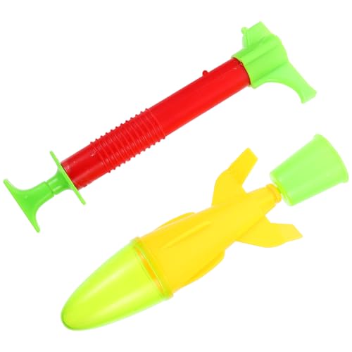 TOYANDONA Handbetriebenes Raketenwerfer-Spielzeug Für Kinder Und Jungen Outdoor-Spiel Lernspielzeug Eltern- -interaktionsspielzeug Geburtstagsgeschenk Zufällige Farbe von TOYANDONA