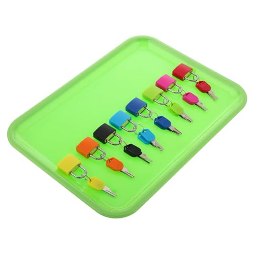 TOYANDONA 1 Satz zum knacken von schlössern Schließspielzeug Schlüssel und Schlösser Vorschulspielzeug pädagogisches Lernspielzeug Montessori- mit Farbsortierung Metall von TOYANDONA