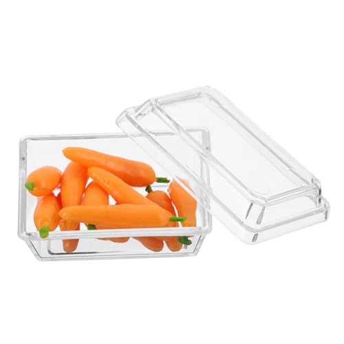 TOYANDONA 1 Schachtel Essbares Mini-Gemüse Reisbällchen-Modell Haushaltsbehälter Realistische Miniaturen Gemüse Set Puppenhaus-Essen- -Dekorationen Mini-Obst Plastik von TOYANDONA