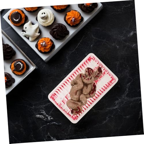 TOYANDONA 1 Schachtel Halloween Tricky Toy Small Intestine Organ Lunch Box Horror Deko Prop für Escape Rooms Haunted Houses aus Robustem Kunststoff und Vinyl Lebensechte Grusel Atmosphäre von TOYANDONA