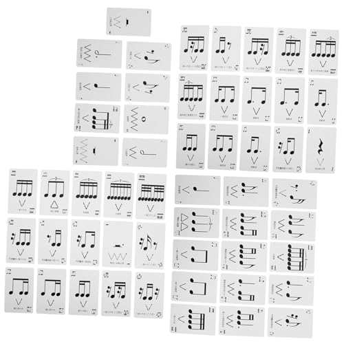 TOYANDONA 1 Schachtel Rhythmus-Poker-Lesekarten Musik-Lernkarten zum Üben Musiktheorie-Übungskarten Rhythmus-Lehrmittel Rhythmus-Poker für Rhythmus-Übungsgerät Musik-Lernspiel Papier von TOYANDONA