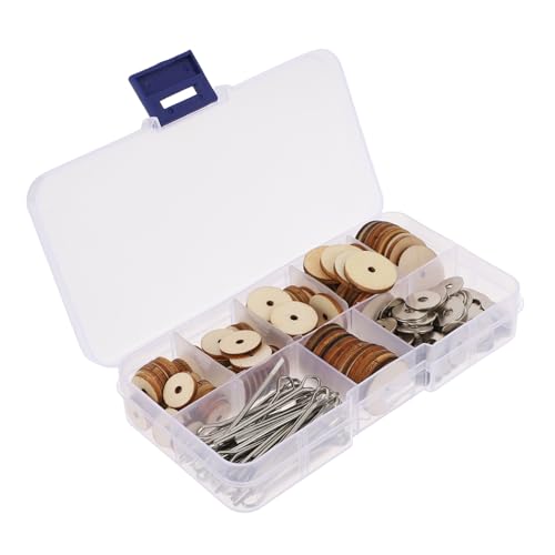 TOYANDONA 1 Schachtel Teiliges Holz Puppen Gelenk mit Splinten für Flexible und Plüschtierbewegung DIY Bastelzubehör zur Puppenherstellung Vielseitige Verbindungselemente für Kreative von TOYANDONA