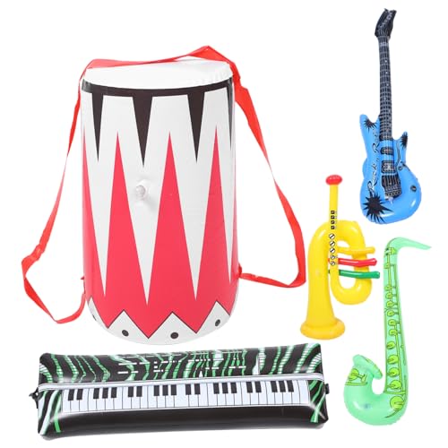TOYANDONA 1 Set 5 Stücke Aufblasbare Musikinstrumente Für Aufblasbare Gitarren Requisiten Party Supplies Party Dekorationen Aufblasbare Party Requisiten von TOYANDONA