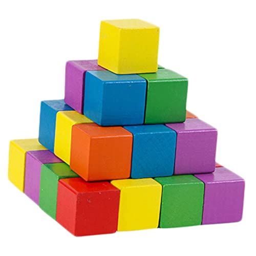 TOYANDONA 1 Set 50 Stücke Handwerk Blöcke Mini Puzzles Puzzles Holz Quadratischen Block Kleine Block von TOYANDONA