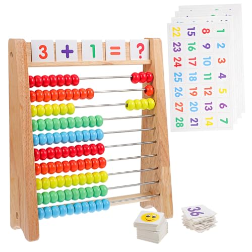 TOYANDONA Holz-abakus Mathe-lernspielzeug Für Kinder – China-abakus Entwicklungsspielzeug Zählspielzeug Mathe-Spielzeug Perlen-abakus von TOYANDONA