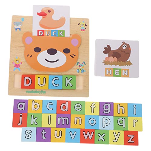 TOYANDONA 1 Set Alphabet Lernspielzeug Lernwerkzeug Für Lernspielzeug Für Englische Wörter Lernblöcke Holzpuzzles Für Kleinkinder Von 1–3 Jahren Alphabet Rechtschreibspiele TOYANDONA 1 Set Alphabet Lernspielzeug Lernwerkzeug Für Lernspielzeug Für Englische Wörter Lernblöcke Holzpuzzles Für Kleinkinder Von 1–3 Jahren Alphabet Rechtschreibspiele von TOYANDONA