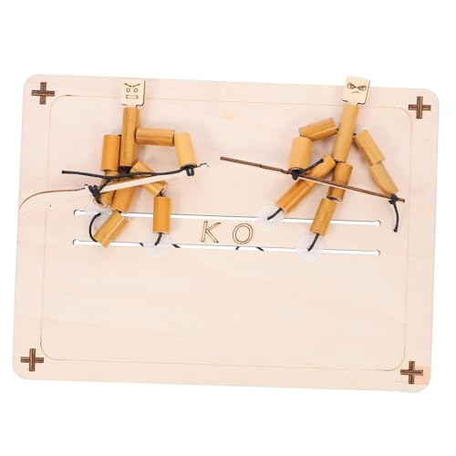 TOYANDONA 1 Set Bambusmann Kampfspielzeug Puppenbau Zubehör Für 4 Jährige Jungen Puppenbau Set Für Desktop Kampfpuppen Bot Puzzle Puppen Handgefertigtes Puppenbau Set Spiel Puzzle von TOYANDONA