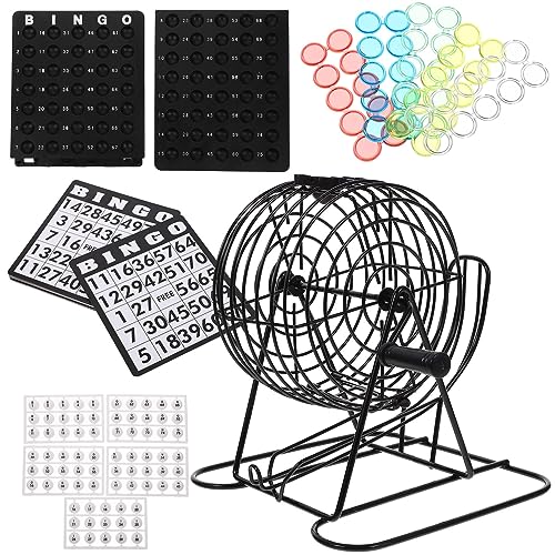 TOYANDONA Traditioneller Bingo-spielautomat Metallkäfig Tischspielzeug Mit Lustigem Und Spannendem Spiel Und Benutzerfreundlichem Design von TOYANDONA
