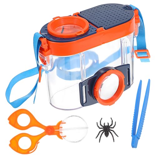 TOYANDONA 1 Set Box Beobachtungsbox Fangset Fänger Pinzette Habitate Mini Schmetterling Habitat Käfig Pinzette Vergrößerung Beobachtungsbehälter Kunststoff von TOYANDONA