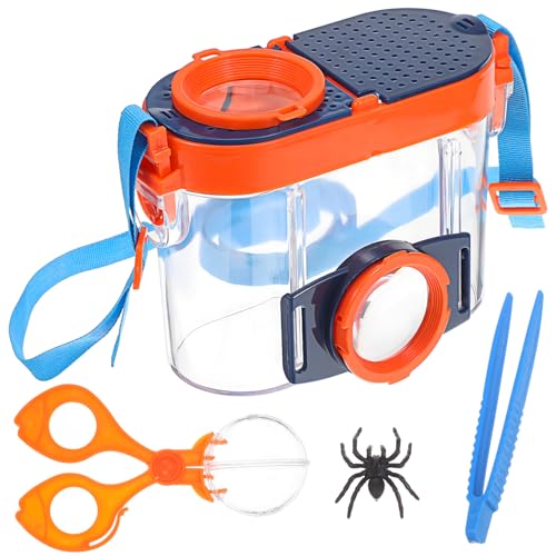 TOYANDONA 1 Set Box Beobachtungsbox Lupe Outdoor Explorer Tool Lebensräume Outdoor Exploration Kit Fänger Pinzette Viewer Schaufel TOYANDONA 1 Set Box Beobachtungsbox Lupe Outdoor Explorer Tool Lebensräume Outdoor Exploration Kit Fänger Pinzette Viewer Schaufel von TOYANDONA