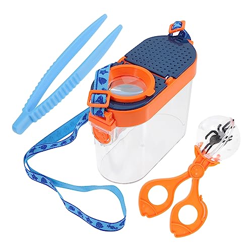 TOYANDONA 1 Set Box Lupe Beobachtungsbox Outdoor Beobachtungsbehälter Beobachtungsset Beobachtungskäfig Set Wissenschaftliches Lernset Biologisches Erkundungswerkzeug Für Acryl von TOYANDONA