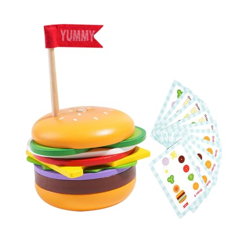 TOYANDONA 1 Set Burger Hüpfburg Kleinkind Stapelspielzeug Stem Jungen Kekse Maker Roboter Mini Lustige Lebensmittel Papier von TOYANDONA
