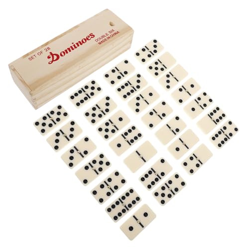 TOYANDONA 1 Set Dominosteine ​​ Tischläufer Dominosteine ​​Spiel Dominotisch Dominosteine ​​Für Dominohalter Mini Dominosteine ​​Dominospiel Dominoschalen Holz von TOYANDONA